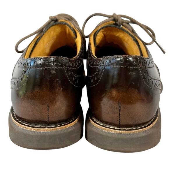 Sperry Mens Oxford Wingtip Shoes Top Sider Gold Cup Bellingham Size 7.5M Loafers